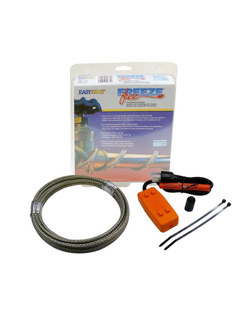 Easy Heat - EasyHeat 10815 Freeze Free™ 15ft Pipe Freeze Protection Pre-Packaged Kit