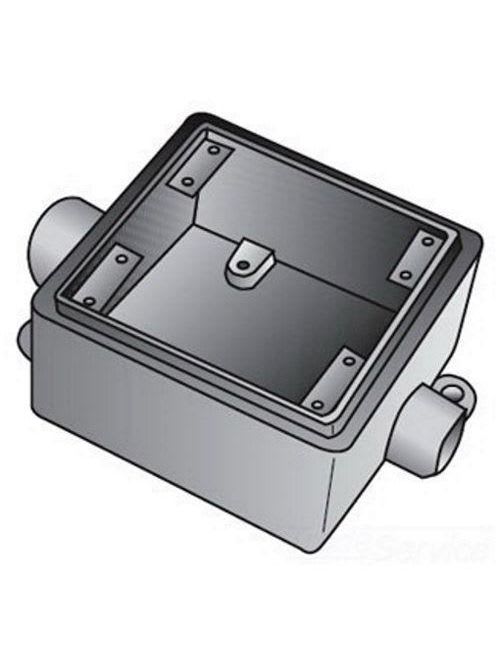 OZ-Gedney Co. - O-Z/Gedney FSC275 2-Gang 3/4 Inch Hub Cast Box
