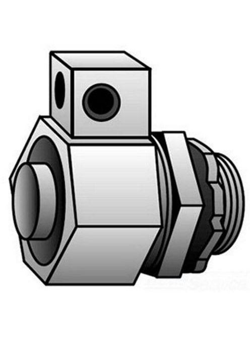 OZ-Gedney Co. - O-Z/Gedney 4Q-100LT 1 Inch Straight Insulated LFMC Connector with Lug