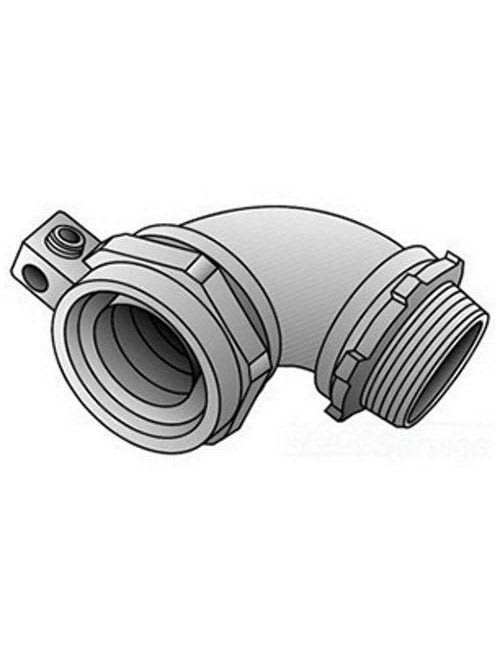 OZ-Gedney Co. - O-Z/Gedney 4Q-9100LT 1 Inch 90 Degree LFMC Connector with Lug