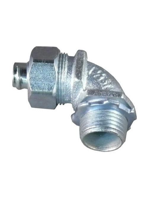 Appleton Electric - Appleton ST-90100&nbsp; 1"&nbsp;90deg Liquidtight Plain Throat Connector, Malleable Iron