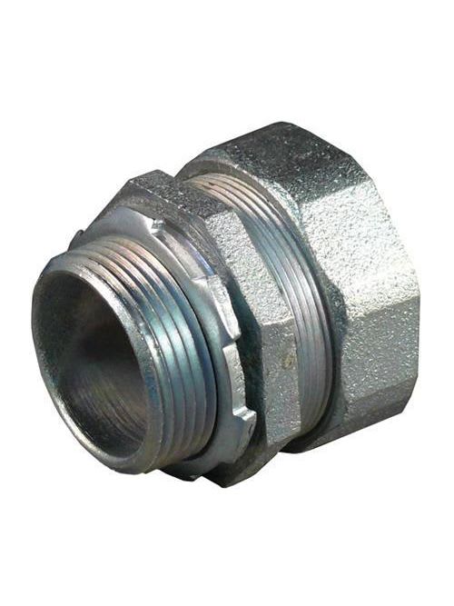 Appleton Electric - Appleton ST-125 1-1/4" Straight Liquidtight Plain Throat Connector, Malleable Iron