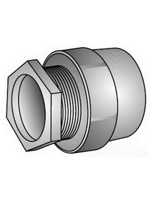 OZ-Gedney Co. - OZ/Gedney CH-100 1" Space-Maker Threaded Conduit Hub, General Purpose, Malleable Iron, Zinc Plated
