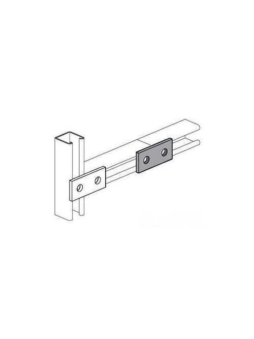 Allied Powerstrut - Power-Strut PS 601 EG Electrogalvanized 2-Hole Channel Splice Plate