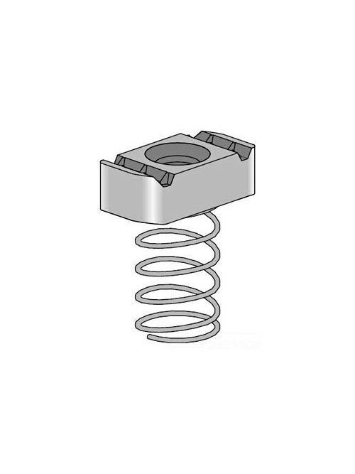 Allied Powerstrut - Power-Strut PS RS 5/8 EG 5/8 Inch Electrogalvanized Channel Clamping Nut with Regular Spring