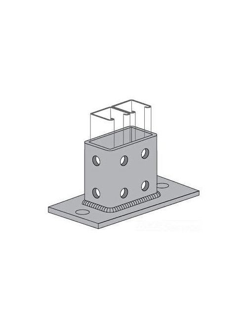 Allied Powerstrut - Power-Strut PS 2064 EG Electrogalvanized Double Column Channel Post Base