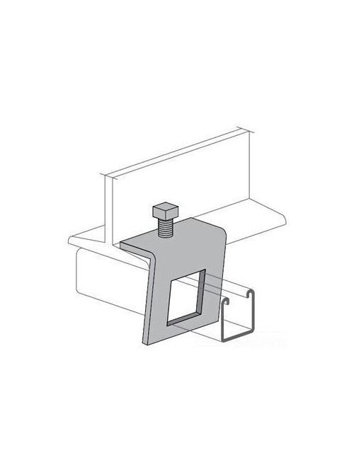 Allied Powerstrut - Power-Strut PS 855 1 EG Electrogalvanized Angular I-Beam Clamp
