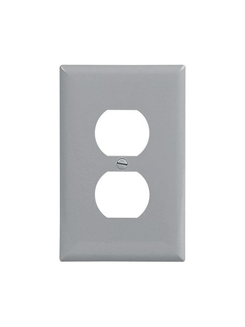 Cooper Wiring Device Arrow/Eagle - Eaton Wiring Devices PJ8GY 1-Gang Gray Polycarbonate Medium Duplex Receptacle