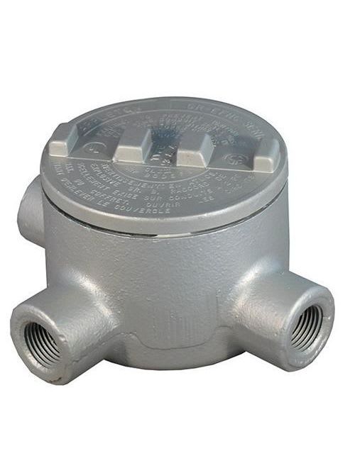 Appleton Electric - Appleton GRT100 1" GR-UNILET, Explosionproof, Dust-Ignitionproof Conduit T-Outlet Box. Malleable Iron Body w/ Aluminum Cover