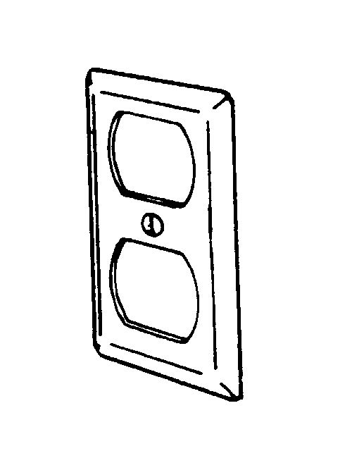 Appleton Electric - Appleton 180W 1-Gang Handy Box Cover, Duplex Receptacle, Steel (4-1/8" x 2-3/8")