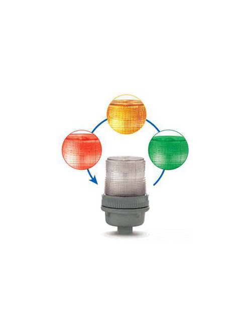 Edwards Signal - Edwards Signaling 125XBRIRGA24D 24 VDC 0.15 Amp Red/Green/Amber Polycarbonate LED Multi-Status Indicator Beacon