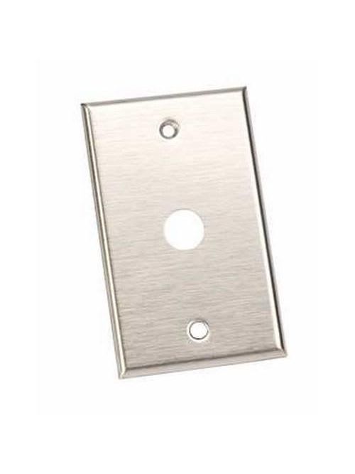 Edwards Signal - Edwards Signaling 147-1 1-Gang Stainless Steel Push Button Switch Mounting Plate
