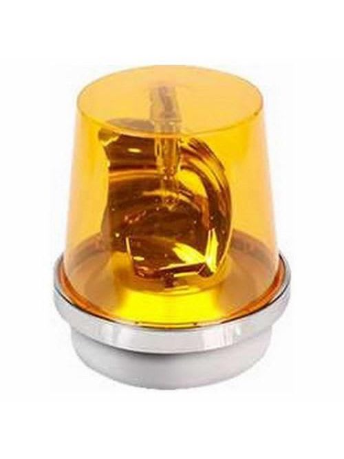 Edwards Signal - Edwards Signaling 52A-N5-40WH 120 VAC 0.35 Amp 75 RPM Amber Cast Base Rotating Halogen Beacon