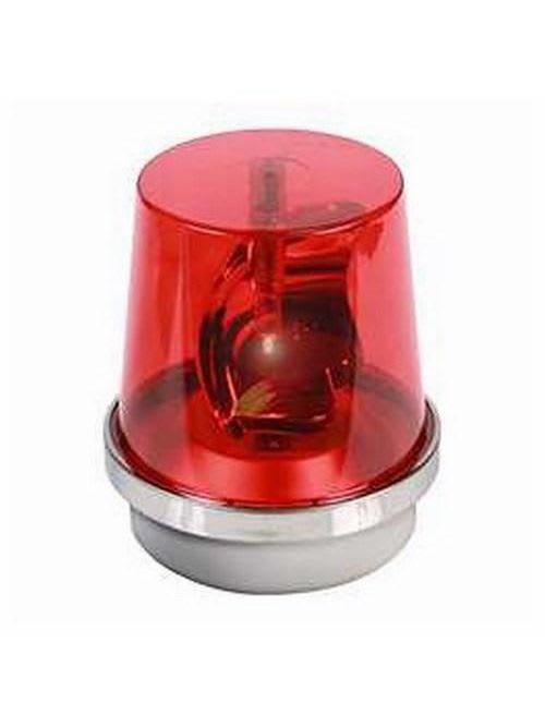 Edwards Signal - Edwards Signaling 52R-N5-40WH 120 VAC 0.35 Amp 75 RPM Red Cast Base Rotating Halogen Beacon