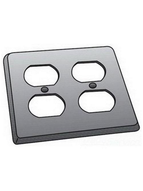 OZ-Gedney Co. - O-Z/Gedney FS-2-DCS 2-Gang Steel Duplex Receptacle Device Cover