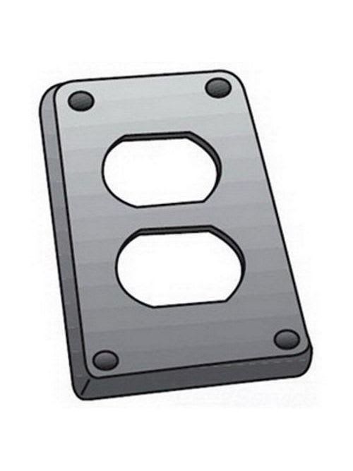 OZ-Gedney Co. - O-Z/Gedney FS-1-DCS 1-Gang Duplex Receptacle Steel Cover