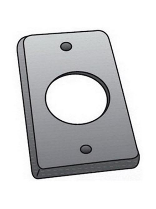 OZ-Gedney Co. - O-Z/Gedney FS-1-LRCS 1-Gang Steel Medium Round Receptacle Cover