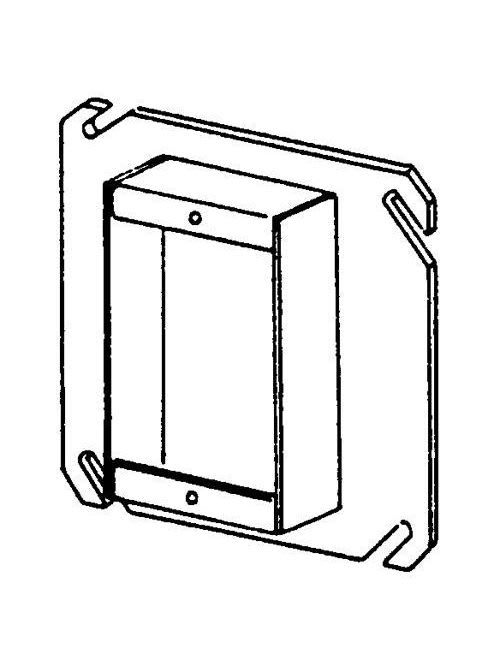 Appleton Electric - Appleton 846-100 4" Square Tile Cover / Mud Ring, 1" Raised, 7.5cu.in, Single Device, Steel