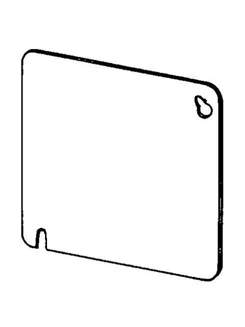 Appleton Electric - Appleton 8465 4" Square Surface Cover, Flat, Blank, Steel