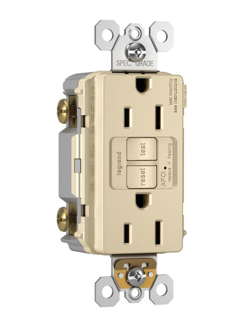 Pass & Seymour / Legrand - Pass & Seymour AF152TRI 15A 125V Tamper-Resistant Arc-Fault Circuit Interrupter - Ivory