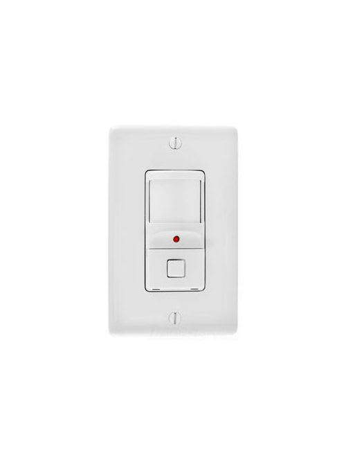 Hubbell Wiring Device - Hubbell WS1277W 1200 W 120/277 VAC 1200 Square Foot White Passive Infrared Occupancy Sensor Wall Switch