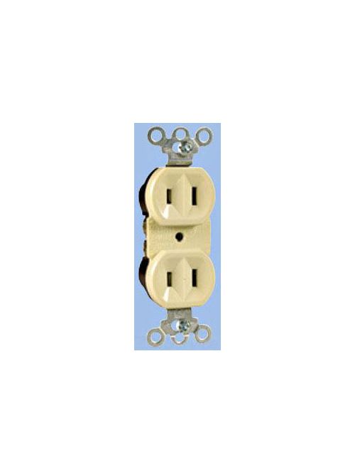 Pass & Seymour / Legrand - Pass & Seymour 4025 Duplex Receptacle 15Amp 125Volt, 2Wire Polarized