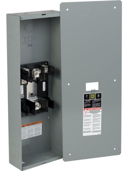 Square-D / Schneider - Square D QOM22225NF 225 Amp 8.55 x 3.95 x 23.92 Inch Steel NEMA 1 Flush Mount Circuit Breaker Enclosure