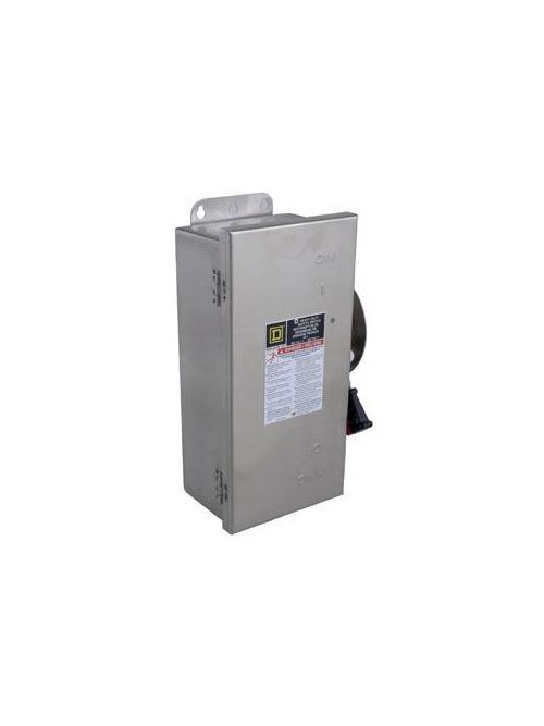 Square-D / Schneider - Square D H461DS 600 VAC 30 Amp 4-Pole Class H/J/R Fusible Heavy Duty Safety Switch