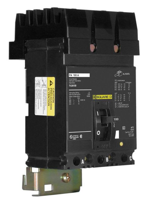 Square-D / Schneider - Square D FA34020 480 Volt 20 Amp Molded Case Circuit Breaker