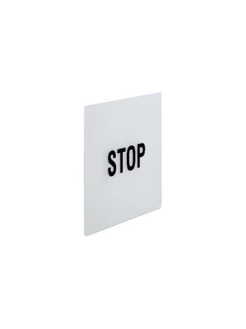 Square-D / Schneider - Square D 9001KXN102 1.23 Inch Stop Square Push Button Standard Legend Plate