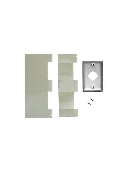 Square-D / Schneider - Square D 9001K28 30 mm 4-Hole Stainless Steel Indoor NEMA 1 Push Button Control Station Enclosure Flush Plate