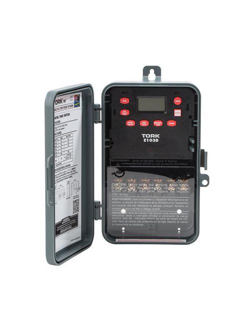 NSi - Tork E103B 120/277 VAC 60 Hz 40 Amp 24 Hour DPST 1-Channel Digital Time Switch