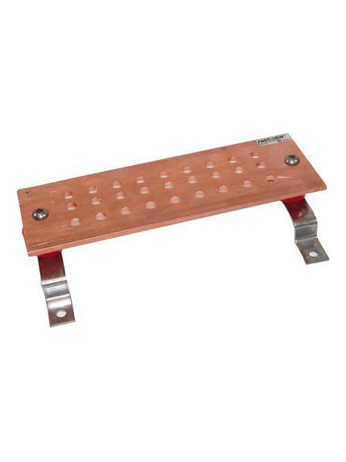 Harger Lightning Protection - Harger Lightning & Grounding GBI14412J 1/4 x 4 x 12 Inch Electrotinned 27-Hole Ground Bar