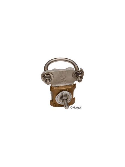 Harger Lightning Protection - Harger Lightning & Grounding CPC1/1.25 1 to 1.25 Inch Electrotin Plated Bronze U Bolt Pipe Clamp