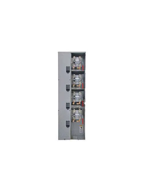 Siemens - Siemens WML41225RJ 120/240 VAC 225 Amp 1-Phase 100 kA 3-Wire 5-Jaw 4-Position Lever Bypass Ringless Meter Stack