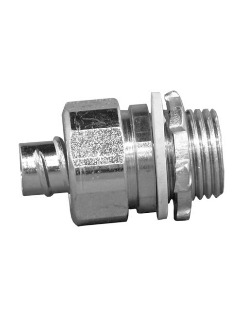 Appleton Electric - Appleton 4QS-125T 1-1/4" Zinc Plated Steel Straight Insulated Throat Liquidtight Connector