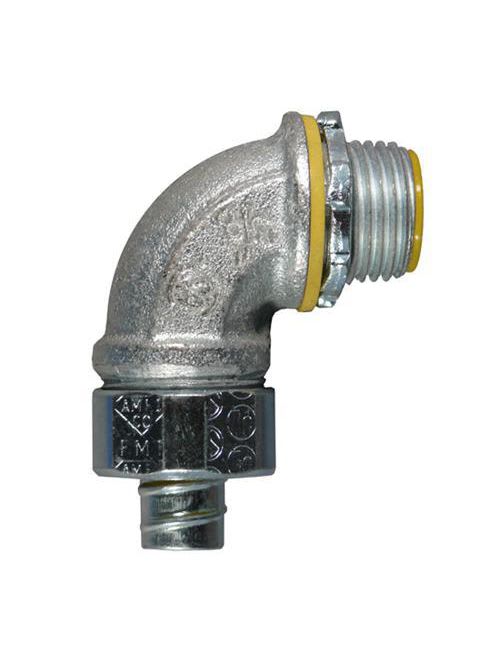 Appleton Electric - Appleton 4QS-975T 3/4" Zinc Plated Steel 90 Degrees Liquidtight Connector