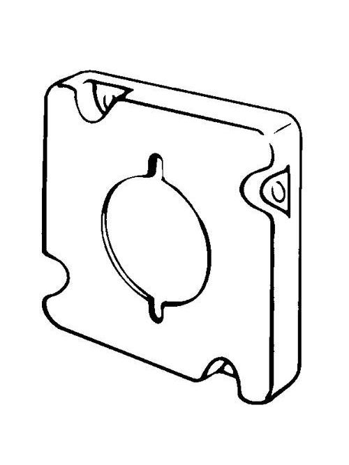 Appleton Electric - Appleton 8498 1/2" Raised 10 In. Steel Square Box Cover