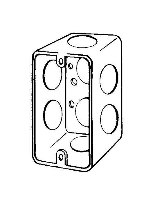 Appleton Electric - Appleton Group 4SSL3/4-DR 4 Inch 2-1/8 Inch Deep Steel Drawn Handy Box