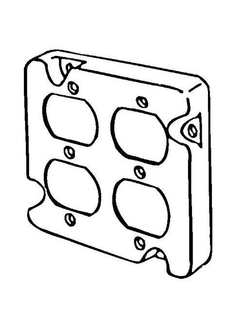 Appleton Electric - Appleton 8492N 1/2" Raised 10 In. Steel Square Box Cover