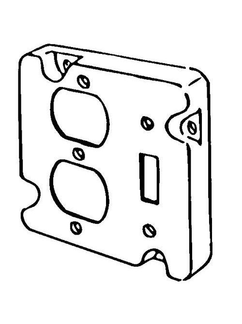 Appleton Electric - Appleton Group 8493N 1/2 Inch Raised 10 In. Steel Square Box Cover