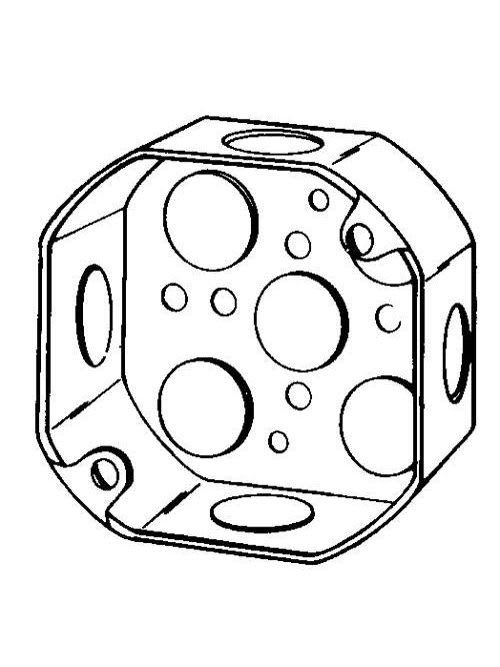 Appleton Electric - Appleton 4O-1/2 4 x 1-1/2" 15.5 In. Steel Octagon Outlet Box