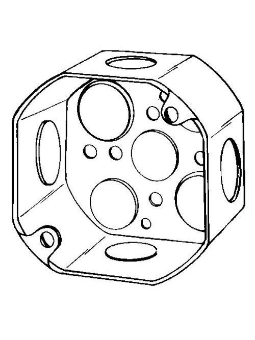 Appleton Electric - Appleton 4OD-SPL 4 x 2-1/8" 21.5 In. Steel Octagon Outlet Box