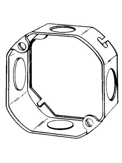 Appleton Electric - Appleton 4OE-SPL 4 x 1-1/2" 15.5 In. Steel Octagon Outlet Box