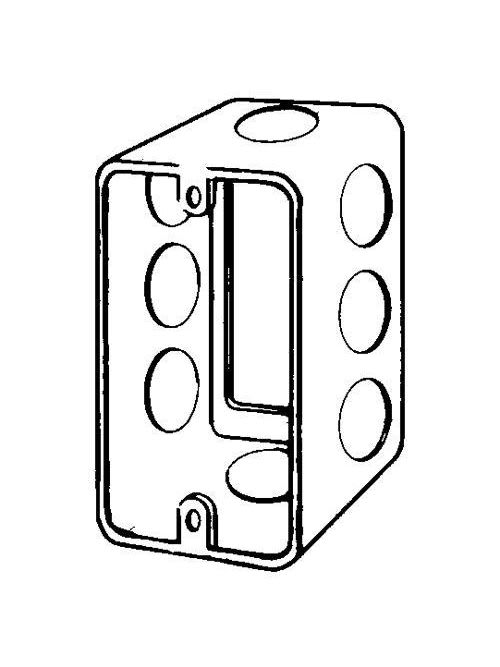 Appleton Electric - Appleton 4SSLE-1/2 4 x 2-1/8" 1-1/2" Deep Steel Drawn Extension Ring Handy Box