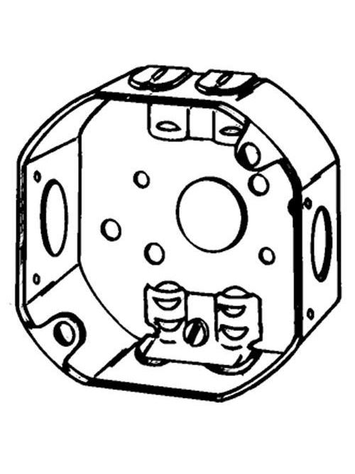 Appleton Electric - Appleton 561L 4" 1-1/2" Deep 15.5 In. Hot Dip Galvanized Steel Octagon Outlet Box