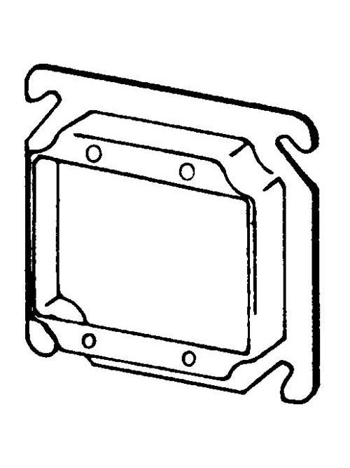 Appleton Electric - Appleton 8470C 4" Square Cover / Mud Ring, 5/8" Raised, 8.0cu.in, Double Device, Steel
