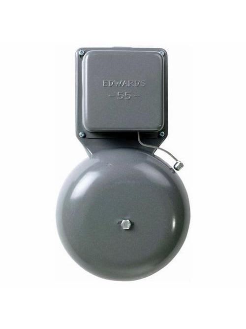 Edwards Signal - Edwards Signaling 55-6G5 6 Inch Gong 24 VAC 0.2 Amp 84 dB Exposed Striker Single Magnetic Round Vibrating Bell