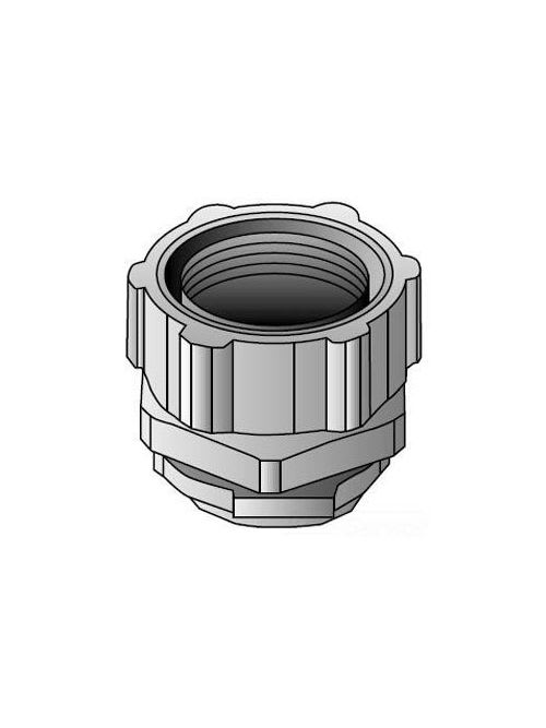 OZ-Gedney Co. - O-Z/Gedney 4Q-600 6" Straight Liquidtight Connector, Malleable Iron Body, Steel Ferrule