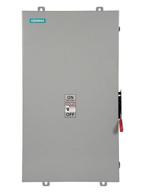 Siemens - Siemens HNF365J 240/480/600 VAC 250 VDC 400 Amp 3-Pole 3-Wire NEMA 3R/3S/12 Heavy Duty Non-Fusible Safety Switch